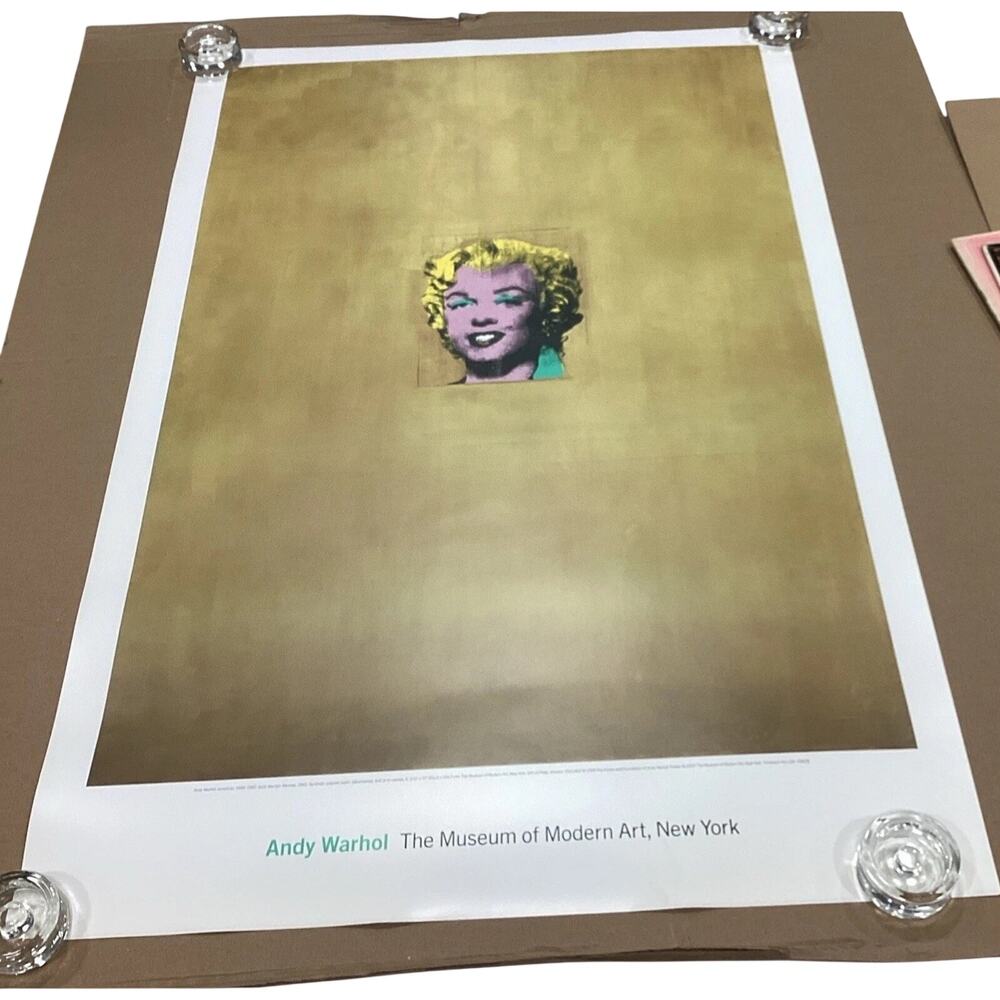 1999 Andy Warhol Marilyn Monroe Poster Print - Museum Of Modern Art - 42.5x28”